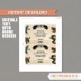 Reptile Party Invitation with FREE Thank you Card! (with Crocodile) 